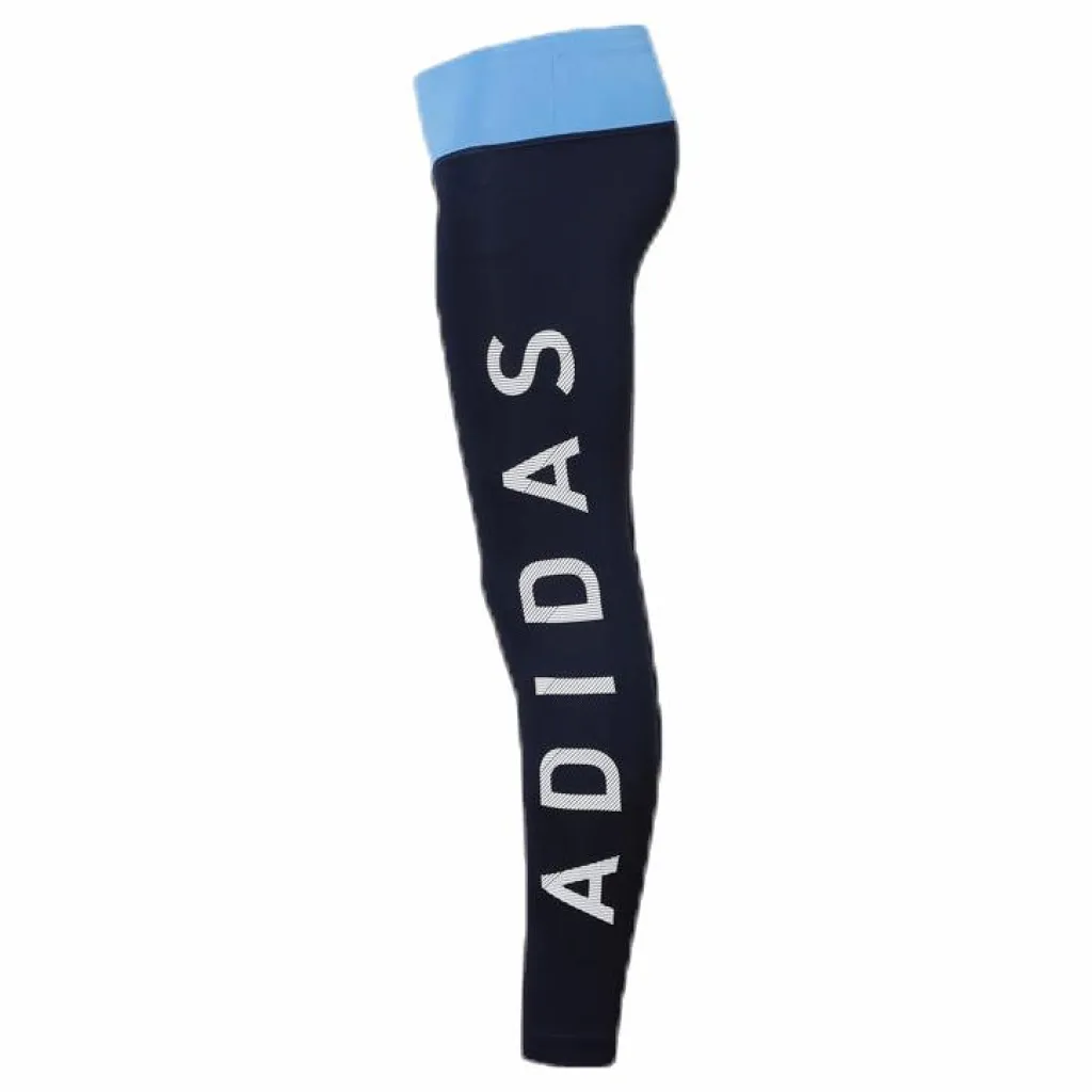 adidas Big Text Tights Youth Blue/Black Blå och Svart Online