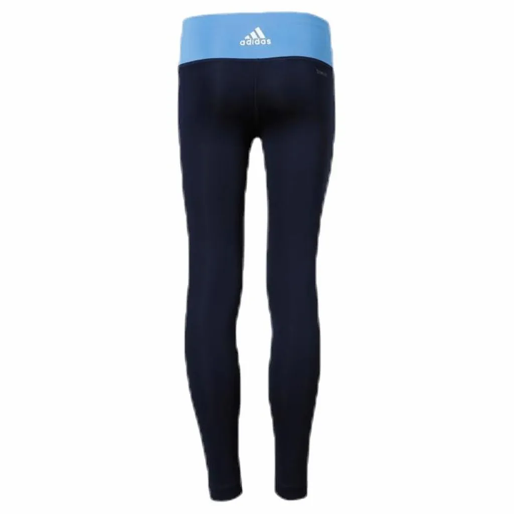 adidas Big Text Tights Youth Blue/Black Blå och Svart Online