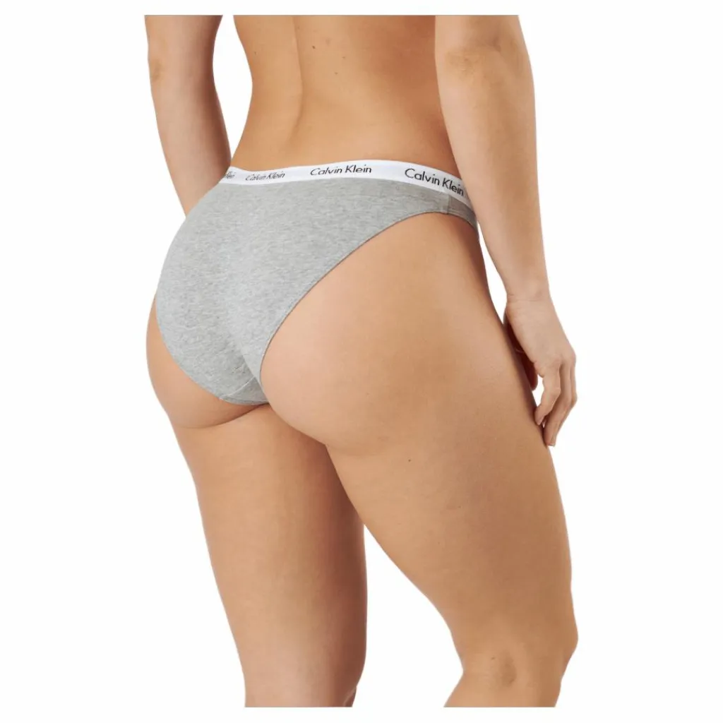Calvin Klein Bikini 3pk Coral Cor/cyber Green/grey Beige New