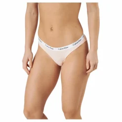 Calvin Klein Bikini 3pk Coral Cor/cyber Green/grey Beige New