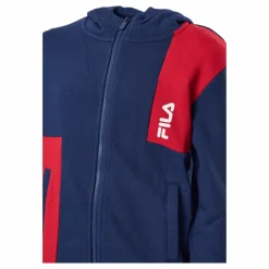 Fila Bingöl Jacket With Hood 53002 - Medieval Blue-true Red Blå New