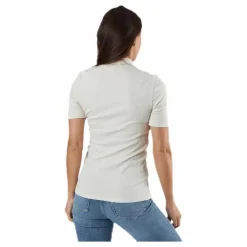 Pieces Birdie Ss T-Neck White Vit Best