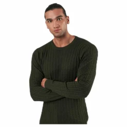 Blacamp Cable Knit Crew Neck Black*Jack & Jones New