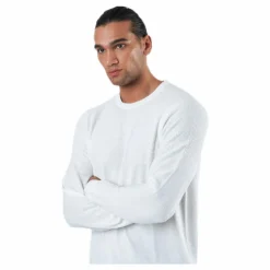 Blacamp Knit Structure Crew Neck White*Jack & Jones Hot