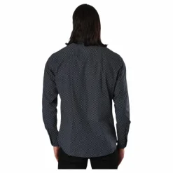 Jack & Jones Blackpool Stretch Shirt L/s Mecca Orange Svart Discount
