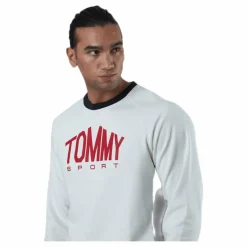 Blocked Fleece Logo Crew White*Tommy Hilfiger Sport Clearance
