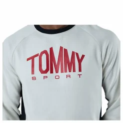 Blocked Fleece Logo Crew White*Tommy Hilfiger Sport Clearance