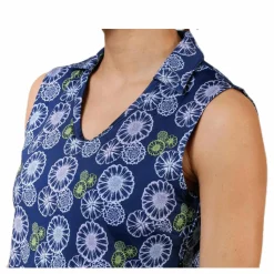 Blossom Sleeveless Polo Blue/Patterned*Puma Golf