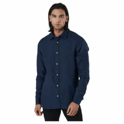 Jack & Jones Bluplain Linen Shirt L/s Blå Sale