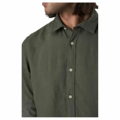 Bluplain Linen Shirt L/s Svart*Jack & Jones Sale