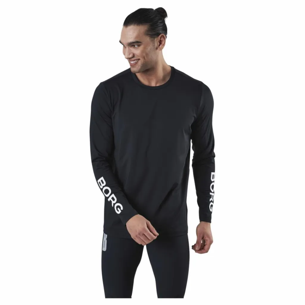 Björn Borg Borg LS Tee Black Svart Outlet