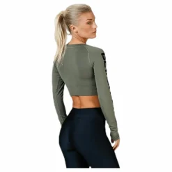 Better Bodies Bowery cropped LS Green Grön Outlet