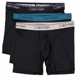 Calvin Klein Boxer Brief 3pk B- Black, Ash, Mediterranea Wb Svart Discount