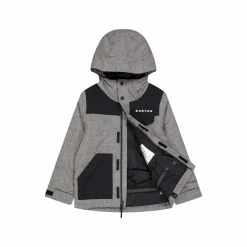 Burton Boys Dugout Jacket Black/grey Grey, Black Grå Discount