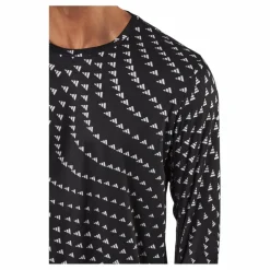 adidas Brand Love Graphic Long Sleeve Long-sleeve Top Black Svart Online