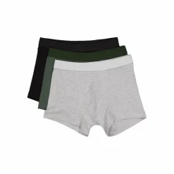 Bread & Boxers 3-pack Boxer Brief Mixed Color ,, Forest Gre Grå Best