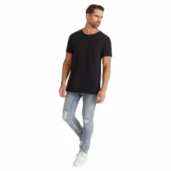 Bread & Boxers Relaxed Crew Neck Svart Hot