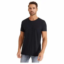 Bread & Boxers Relaxed Crew Neck Blå Clearance