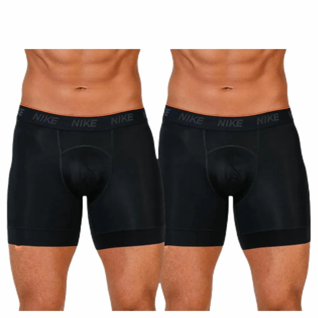Nike Brief Boxer 2PK White/Black Svart Sale