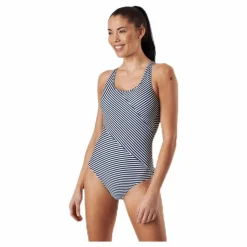 Abecita Brighton Swimsuit w Racerback Blue/White Blå och Vit New