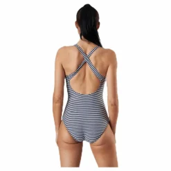 Abecita Brighton Swimsuit w Racerback Blue/White Blå och Vit New