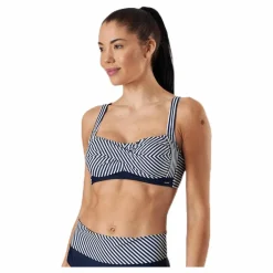 Brighton Twisted Soft Bra Blue/White*Abecita Discount