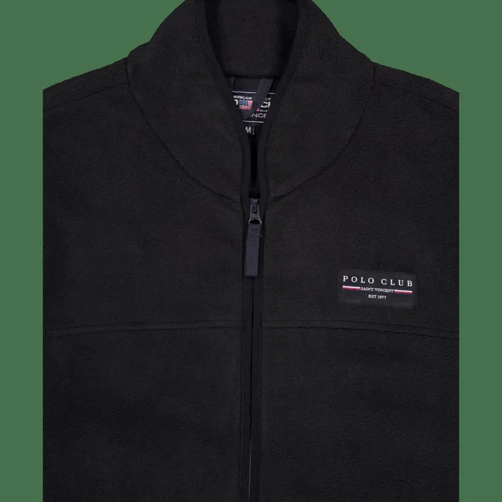 St Vincent Polo Club Burlington Fleece Black Discount