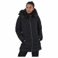 Only Camilla Quilted Coat Cc Otw Black Svart Online
