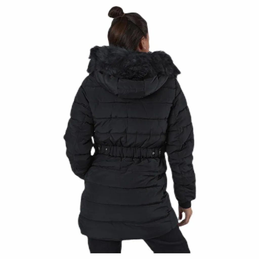 Only Camilla Quilted Coat Cc Otw Black Svart Online