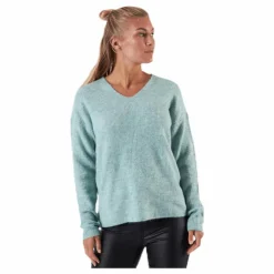 Only Camilla V-Neck L/S Pullover Knt Beige Discount