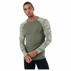 Bula Camo Merino Wool Crew Beige Clearance