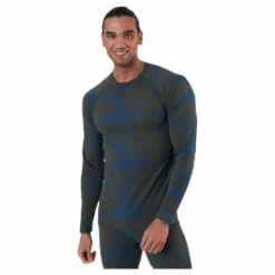 Bula Camo Merino Wool Crew Blue/Green Blå och Grön Discount