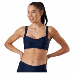 Abecita Capri Twisted Solid Soft Bra Blue Blå Hot
