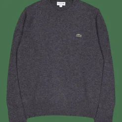 Carded Wool Crew Neck Sweater Heathered*Lacoste Best