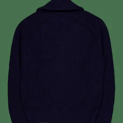 Lacoste Carded Wool High Neck Zipped S Navy Blue New