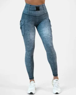 Cargo Leggings Denim Denim*Gavelo New