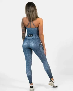 Cargo Leggings Denim Denim*Gavelo New