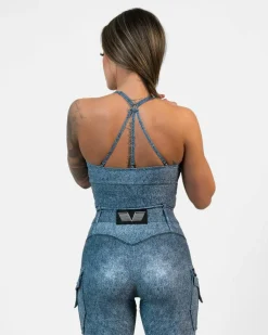 Gavelo Cargo Top Denim Denim Blå Discount