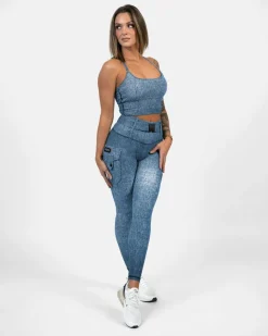 Gavelo Cargo Top Denim Denim Blå Discount
