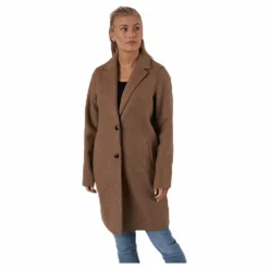 Only Carrie Bonded Coat Otw Brown Grå New