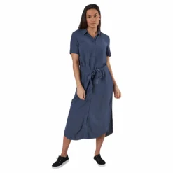 Cecilie Ss Long Dress Blue*Pieces Discount