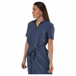 Cecilie Ss Long Dress Blue*Pieces Discount