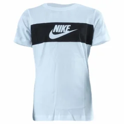 Nike Chest Panel Tee Junior White Vit Clearance
