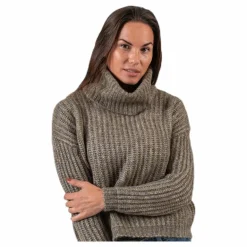Only Chunky L/S Rollneck Pullover Beige Clearance