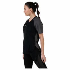 Nike City Sleek Top SS Cool Black/Grey Svart