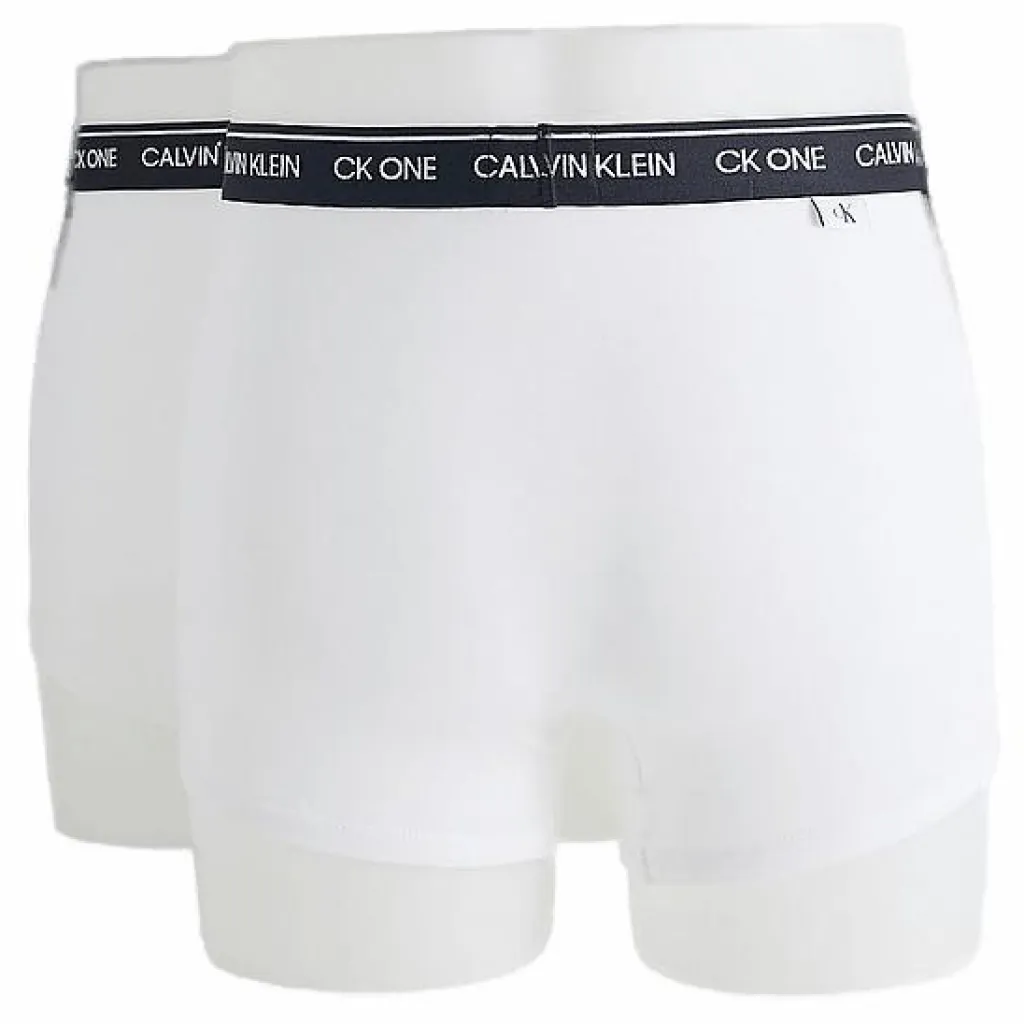 Calvin Klein Ck One Cotton Trunk 2-Pack White/Black Vit och Svart Sale