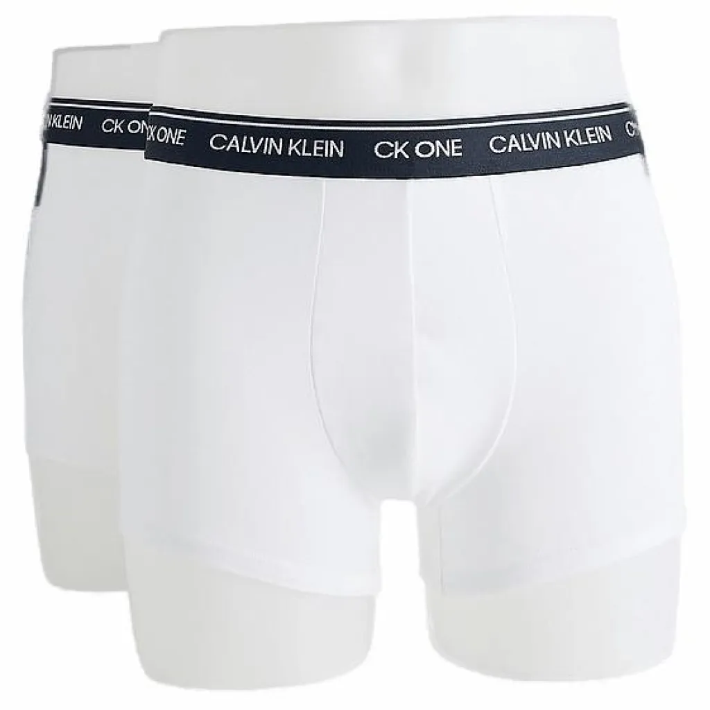 Calvin Klein Ck One Cotton Trunk 2-Pack White/Black Vit och Svart Sale