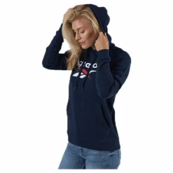Cl F Big Logo Hoodie Ft Blue*Reebok Classic New