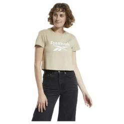Reebok Classic Cl F Big Logo Tee Beige Clearance
