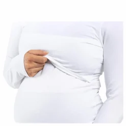 Classic LS Top White*Boob Clearance